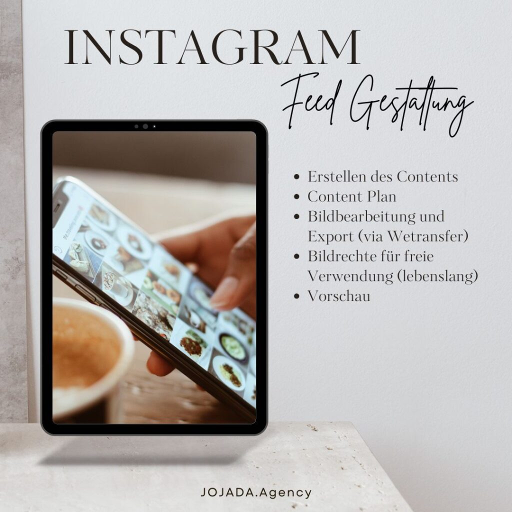 Instagram Feed Gestaltung Basis Paket 3 Monate